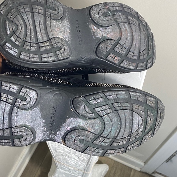 Skechers Black Sneakers with Iridescent and Studded Details - Picture 9 of 9